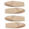 2 Pairs Forefoot Half Shoe Insoles Front Shoe Pads Cushions Reusable Soft for Men High Heel Sneakers Skin Color view 3