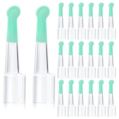 20 Pieces Ear Spoon Tips Cleaner Replacement Set for 3.5 mm Otoscope Plastic Reusable Ear Cleaner Tips for Teens Adults Family Health Care