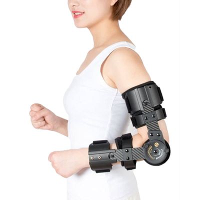 WILLQ ROM Hinged Elbow Brace Adjustable Post Op Elbow Brace for Ligament and Tendon Repairs and Dislocations Stabilizer Splint Arm Injury Recovery Support Hinged Support Sling,Left