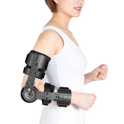 WILLQ ROM Hinged Elbow Brace Adjustable Post Op Elbow Brace for Ligament and Tendon Repairs and Dislocations Stabilizer Splint Arm Injury Recovery Support Hinged Support Sling,Right