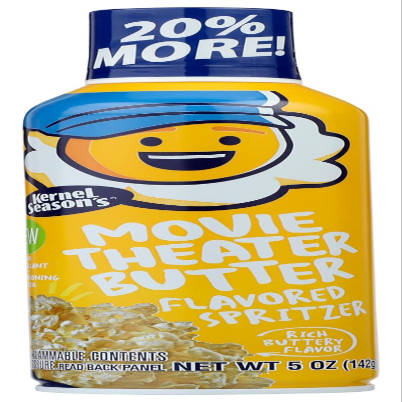 Kernel Season`s Movie Theater Butter Flavored Spritzer (1-5 ounce can) Packaging varies