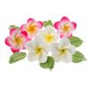 Global Sugar Art Tropical Frangipani Plumeria Edible Sugar Flower Blossoms, Wedding Cake & Cupcake Flowers with Leaves, 24 Count by Count by Chef Alan Tetreault view 1