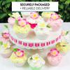 Global Sugar Art Tropical Frangipani Plumeria Edible Sugar Flower Blossoms, Wedding Cake & Cupcake Flowers with Leaves, 24 Count by Count by Chef Alan Tetreault view 4
