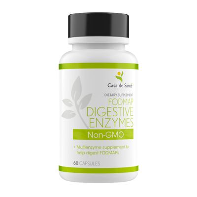 Casa de Sante FODMAP Digestive Enzymes, No High Inulin, Keto Carnivore Intolerance Support, 18 Multi Enzyme Amylase Bromelain Lipase Lactase Protease Papain Alpha galactosidase, More - No GMO