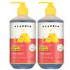 Alaffia Babies and Kids Shampoo and Body Wash, Gentle and Calming Support for Soft Hair and Skin with Shea Butter, Neem, and Coconut Oil, Fair Trade, Coconut Strawberry, 2 Pack 16 Fl Oz Ea view 1
