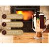 Atzi Hats Glass Match Holder with Striker  Includes Fancy Matches in Cloche Jar  Decorative Christmas Gift for Home or Fireplace - White, 250 ml view 4