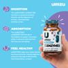 UMZU zuEnzymes Digestive Support Supplement, (30 Day Supply)  21 Enzyme Blend with Lipase Protease & Amylase  Digestive Enzymes for Gut Health & Probiotic Daily Digestive Wellness Support Formula view 2