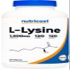Nutricost L-Lysine 1000mg, 120 Tablets - Gluten Free, Non-GMO, and Vegetarian Friendly view 1