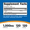 Nutricost L-Lysine 1000mg, 120 Tablets - Gluten Free, Non-GMO, and Vegetarian Friendly view 2