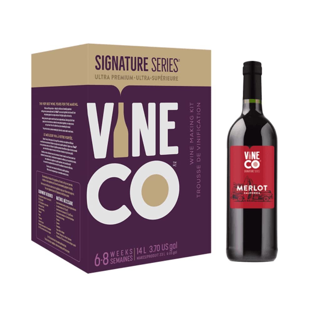 VineCo Signature Series Wine Making Kit - California Merlot