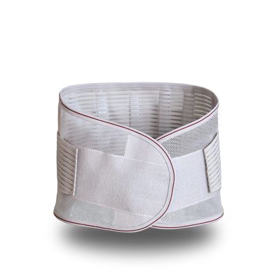 XMSM Mesh Support Lumbar Back Brace Summer Breathable Lower Back Brace Sports Belt for Pain Relief and Injury Prevention for Men & Women (Color : Beige, Size : XX-Large)