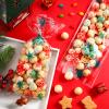 Clabby 100 Pcs Christmas Cellophane Treat Bags Red Green Snowflake Cello Plastic Candy Goodie Bags with Twist Ties for Winter Holiday Xmas Party Favor Supplies(Red and Green) view 4
