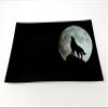 E.G.G. Shatter Resistant Glass Tray: Decorative Tray/Rolling Tray/Collectable/High Resolution/Great Gift (Moon Wolf) view 1
