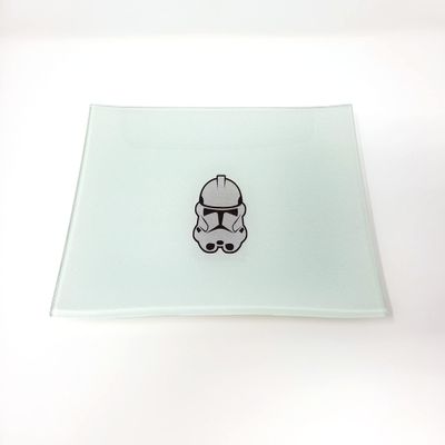 E.G.G. Stormtrooper Shatter Resistant Glass Tray: Decorative/Collectable High Resolution Gift