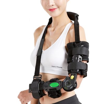 Hinged ROM Elbow Brace Sling Stabilizer for Ligament and Tendon Repairs and Dislocation Elbow Fracture Rehabilitation Post-op Surgery Recovery Elbow Splint for Men and Women