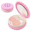 Honbay Cookie Shaped Contact Lens Case Travel Contact Lens Box with Mirror (Pink) view 4