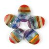 1pcs Natural Worry Stone Thumb Massage Gemstones Crystals 7 Chakra Treatment Spiritual Therapy Minerales 30x40mm-black Agate_40x30x8mm view 2
