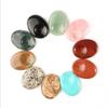 1pcs Natural Worry Stone Thumb Massage Gemstones Crystals 7 Chakra Treatment Spiritual Therapy Minerales 30x40mm-black Agate_40x30x8mm view 3