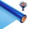 200 ft Blue Cellophane Wrap Roll (16 In x 200 Feet) - 2.5 Mil Thick for Gift Baskets, Bouquets, Party Decorations view 1
