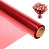 200 ft Red Cellophane Wrap Roll (16 In x 200 Feet) - 2.5 Mil Thick for Gift Baskets, Bouquets, Party Decorations view 1