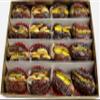 Medjool Dates Gift Box  Stuffed Nuts & Chocolate Covered | Edible Gold & Saffron Garnished view 2