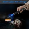 SUPRUS Candle Electric Arc Lighter Windproof Flameless USB Rechargeable Lighter with LED Light for Candle Camping BBQ Cooking (Black) view 4