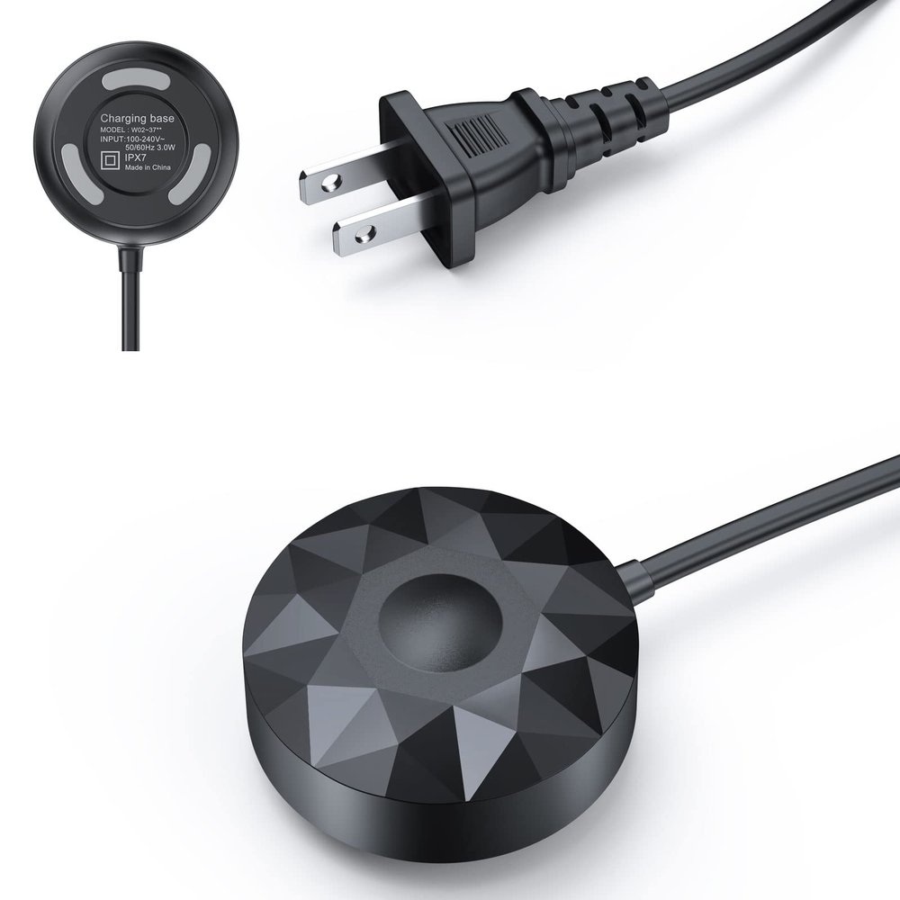 Replacement Charger Base Compatible with Braun Oral B iO Series 7 8 9 Electric Toothbrush, Magnetic Travel Charging Base for Oral-B iO Series 7 Series 8 Series 9 Replacement 3768 Adapter Cord Black
