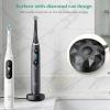 Replacement Charger Base Compatible with Braun Oral B iO Series 7 8 9 Electric Toothbrush, Magnetic Travel Charging Base for Oral-B iO Series 7 Series 8 Series 9 Replacement 3768 Adapter Cord Black view 3