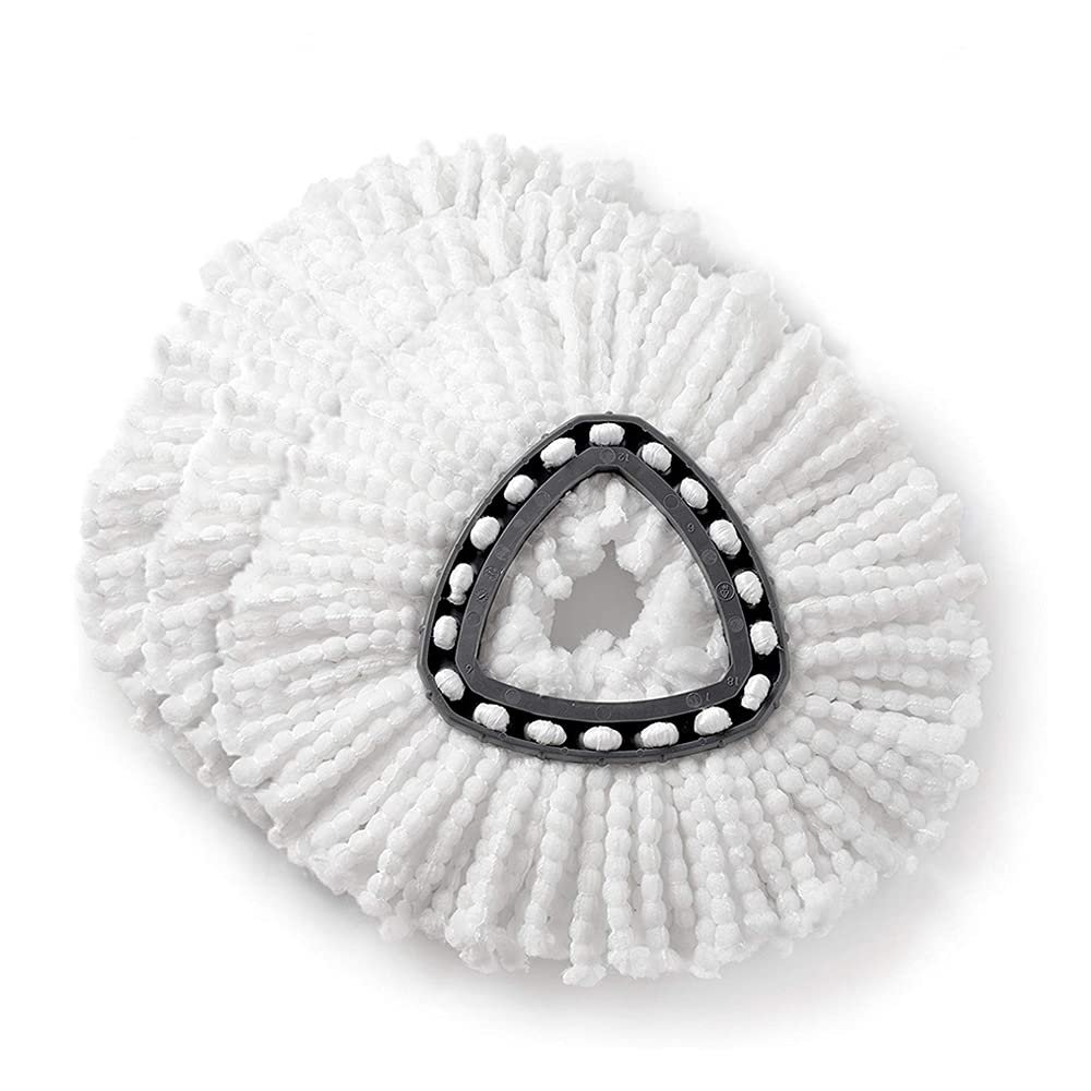 3 Pack Mop Replacement Heads Compatible with Spin Mop, Microfiber Spin Mop Refills, Easy Cleaning Mop Head Replacement