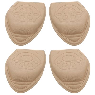 2 Pairs Anti Drop Heel Half Size pad of Foot Cushion Soft Forefoot Pads Shoe Sizer Cushions Heels for Women Heel Inserts Women's Liner Foot Protector Knitted Fabric