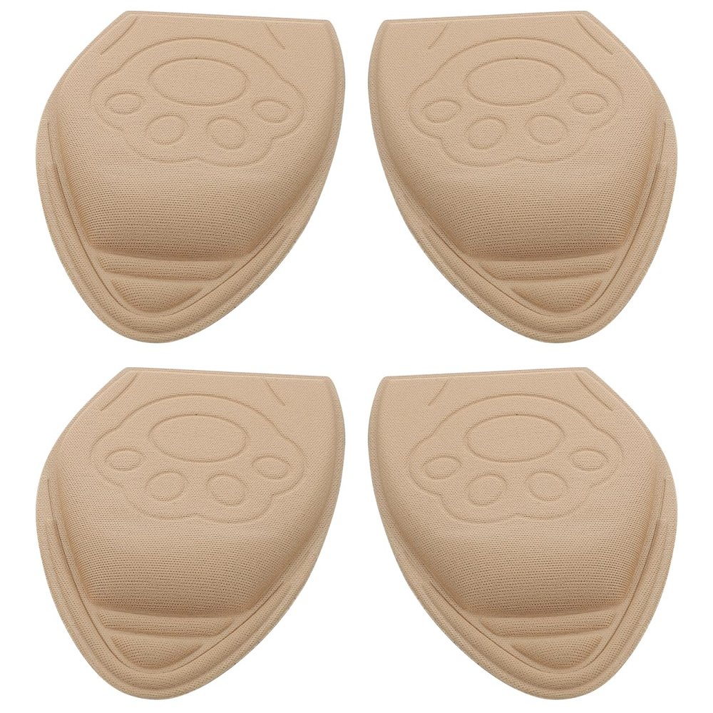 2 Pairs Anti Drop Heel Half Size pad of Foot Cushion Soft Forefoot Pads Shoe Sizer Cushions Heels for Women Heel Inserts Women's Liner Foot Protector Knitted Fabric