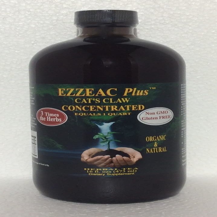 Ezzeac Plus Cat's Claw - Nature's Unique 16 oz. Concentrate- All Natural, Advanced Formula, Premium Herbal Tea - Dr. Brusch & R.Caisse RN