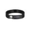ZKXXJ Medical Alert Bracelets for Men Women Free Arthritis Stainless Steel Elastic Wristband ID Identification Cuff Bracelet Health Awareness Jewelry for Adults Teens view 1