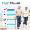 BeneCane Walking Cane for Men & Women Adjustable Cane with Offset Soft Cushioned Handle -Portable Lightweight Sturdy Mobility Walker Aid for Elderly, Seniors Collapsible Cane Blue view 3