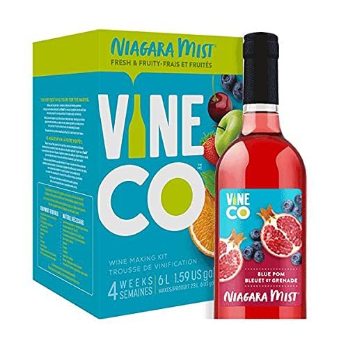 VineCo Niagara Mist Wine Making Kit - Blue Pom