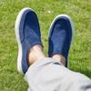 Men's Orthopedic Loafers: Lightweight Dress Shoes for Orthotic, Comfortable Casual Flat Feet Indoor Outdoor Boat Shoes with Arch Support Denim Size 11 view 2