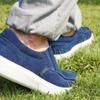 Men's Orthopedic Loafers: Lightweight Dress Shoes for Orthotic, Comfortable Casual Flat Feet Indoor Outdoor Boat Shoes with Arch Support Denim Size 11 view 3