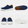 Men's Orthopedic Loafers: Lightweight Dress Shoes for Orthotic, Comfortable Casual Flat Feet Indoor Outdoor Boat Shoes with Arch Support Denim Size 11 view 4