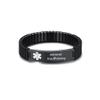 ZKXXJ Medical Alert Bracelets for Men Women Adrenal Insufficiency Stainless Steel Elastic Wristband ID Identification Cuff Bracelet Health Awareness Jewelry for Adults Teens view 1