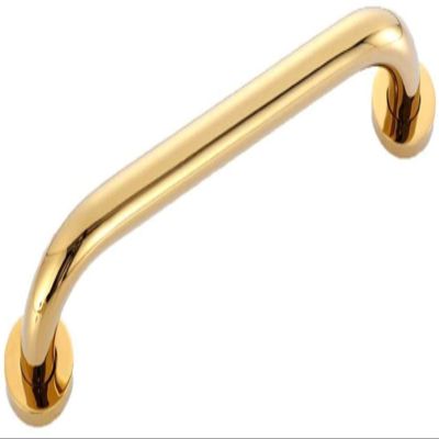 WHLMYH Safety Handrail,Handrails Full Copper Bathroom Staircase Senior Assist Bath Handle Bath Auxiliary ToolsSuitable for Stairwells, Corridors, Bathrooms, Hotels, Etc,Gold,47Cm
