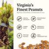 Belmont Peanuts Gourmet Honey Roasted Virginia Peanuts, 25 oz (1 Pack)  Only 8 Simple Ingredients, No Preservatives, 6g Protein  A Premium, Sweet, Salty, Crunchy, Hand Seasoned Snack view 4