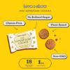 Love + Chew Mini Vegan Cookies, Gluten Free, 3g Plant Based Protein Per Cookie, Healthy Snacks for Adults and Kids, Refined Sugar Free, Individually Wrapped Cookies, Banana Bread, 18 Pack view 3