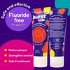BURST Fluoride Free Strawberry Kids Toothpaste (4oz/2 Pack) | Great Tasting, Dye Free for Baby & Toddler Age 0+ | with Nano Hydroxyapatite view 3
