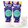 BURST Marshmallow Sparkle Kids Toothpaste with Fluoride (4oz/2 Pack) | Great Tasting | Flavored for Children & Toddlers | Anticavity | Dye Free & Vegan | Safe for Kids Ages 2+ view 1