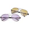 2 Pairs Invisible Bifocal Reading Sunglasses UV400 Protection Spring Hinge Sun Readers Anti Glare Blue Light Blocking Glasses for Men Women Sports Driving Safety Eyeglasses Tinted Shades Eyewear 3.5 view 1
