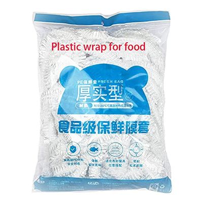 NineLife Basics Reusable Food Wrap, Plastic Wrap Dispenser 100 pieces wraps in bag