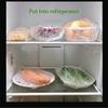 NineLife Basics Reusable Food Wrap, Plastic Wrap Dispenser 100 pieces wraps in bag view 4