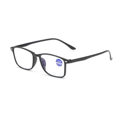 Weloveushop Reading Glasses Anti-blue light Men's and Women's Fashion Rice Nailed Reading Glasses (Black Frame, 300 degrees)