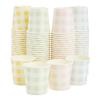Sparkle and Bash Gingham Cups - 100 Pack, 4 oz, Pastel Gingham - Mini Disposable Paper Cup for Espresso Shots - Pastel Disposable Coffee Cups view 1