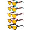 Eyekepper 5 Pack Stylish Computer Reading Glasses for Women Blue Light Blocking Readers Amber Tinted +1.00 view 1